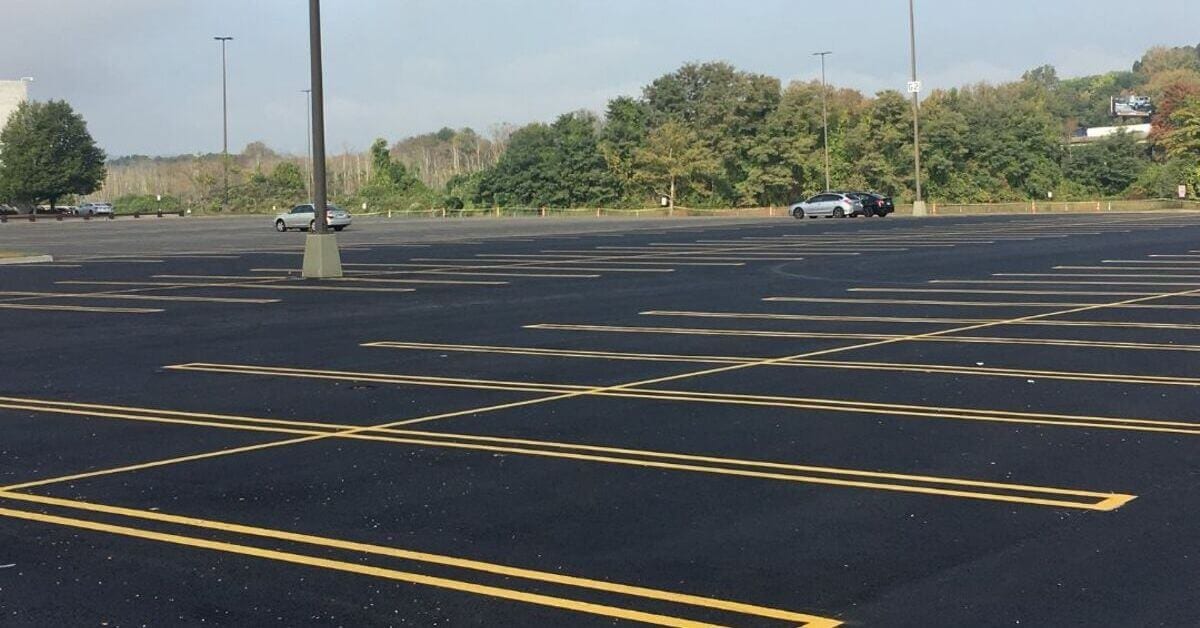 commercial parking lot paving